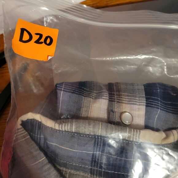 Bit & Bridle Blue Plaid Pearl Snap Button Down Long Sleeve Western Shirt Size XL - Picture 10 of 10